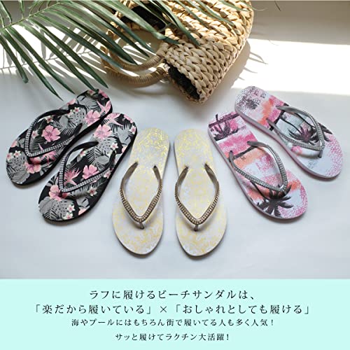 ラインストーンビーチサンダル 3