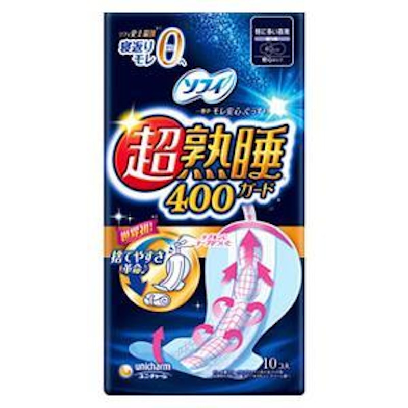 超熟睡ガード 400 特に多い夜用 羽つき 1