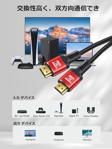 HDMI 2.1 ケーブル 8K 5