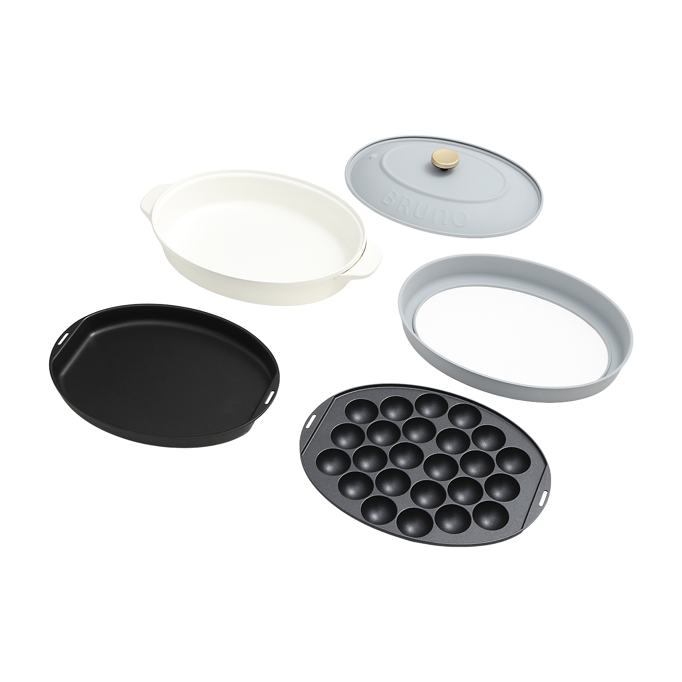 BRUNOオーバルホットプレート　BOE053 レンタル] ブルーノ オーバルホットプレート BOE053-BK 本体