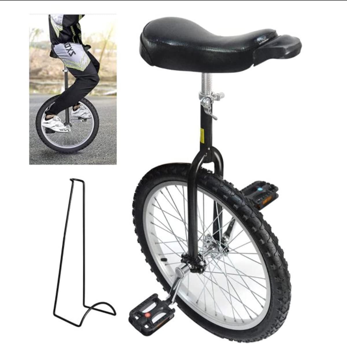 ミヤタ 一輪車 フラミンゴ ノーパンクタイヤ 20インチ スタンド付①