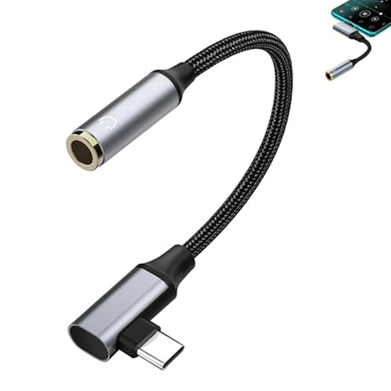 タイプ C to 3.5mm イヤホンジャック変換ケーブル 1