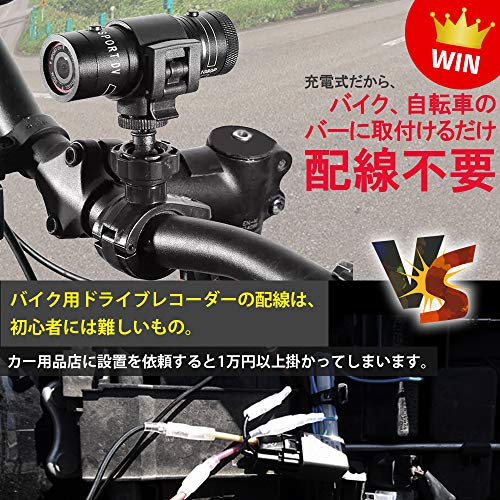 MUFU V10S バイク用ドライブレコーダー - ビデオカメラ