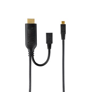 MHLケーブル 1m HDMI変換 充電用ポート付 1