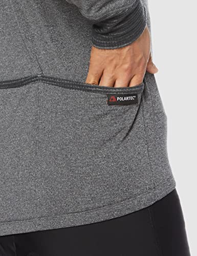 Polartec 長袖ハイネックジャージ PowerWool メランジグレー 5