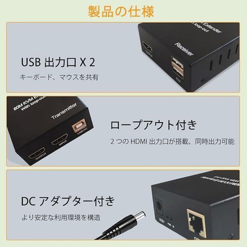 HDMIエクステンダー 3