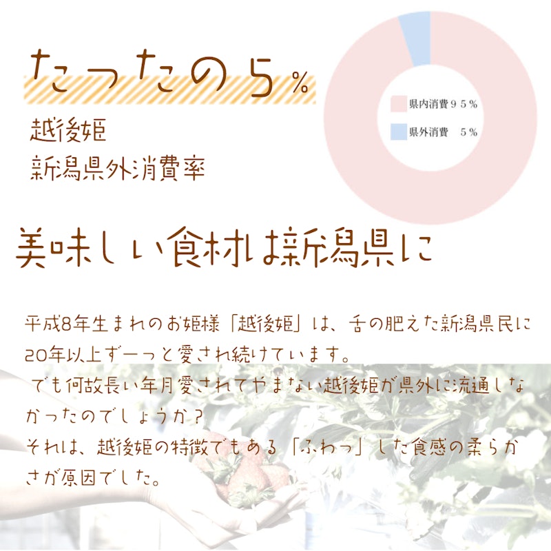 雪国完熟いちご越後姫桃薫食べ比べセット 4
