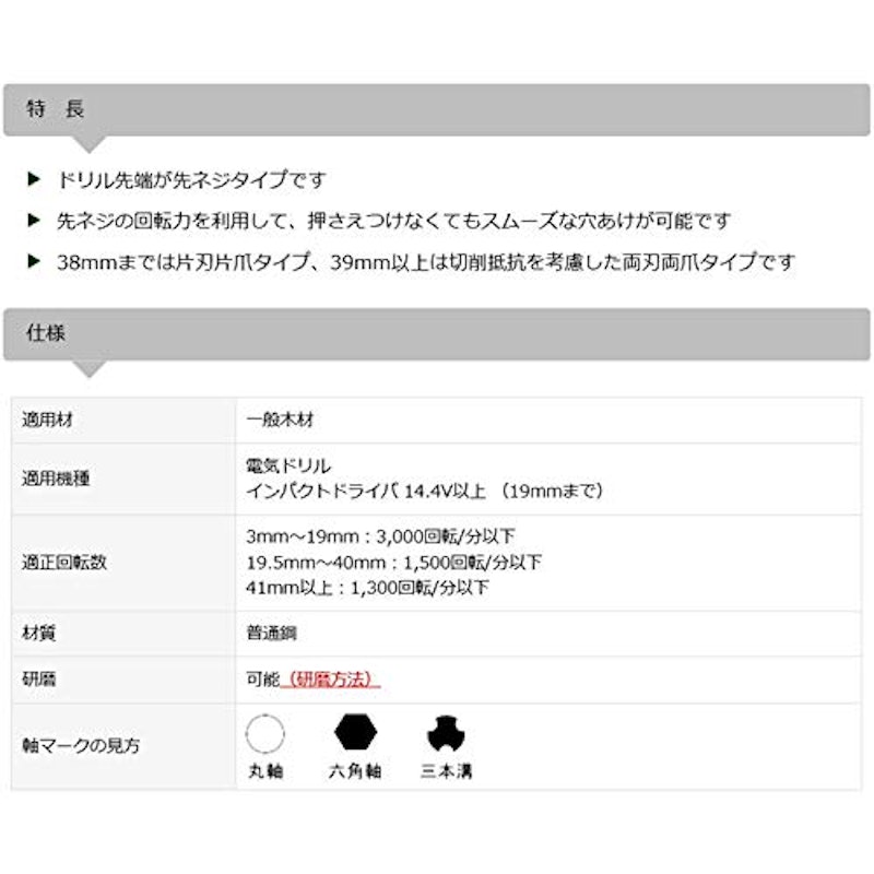 先三角ショートビット 2