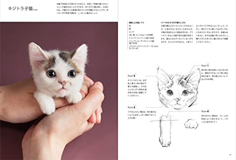 羊毛フェルトから生まれる猫の肖像 「わくねこ」の作り方 11