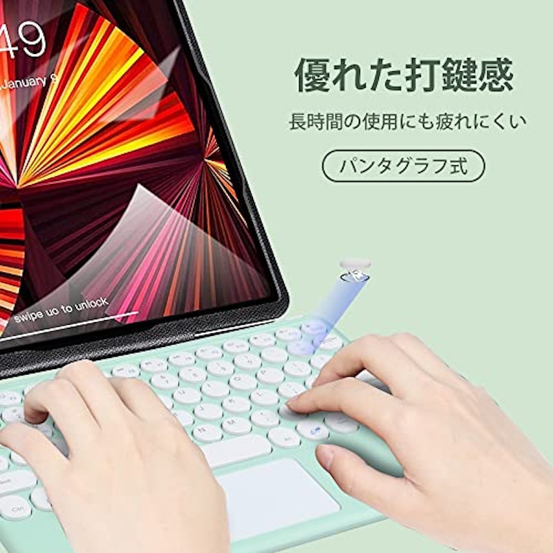 bluetoothキーボードワイヤレス 10インチ 2