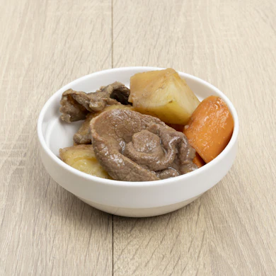 にんじんは柔らかく味も染みるが、じゃがいもは硬さが残りやすかった