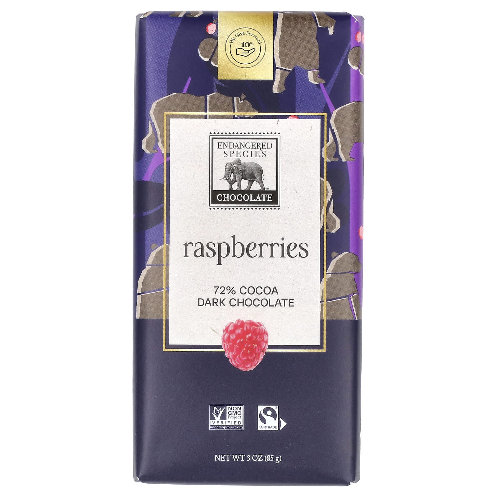raspberries + 72% dark chocolate 1