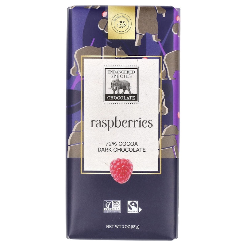 raspberries + 72% dark chocolate 1