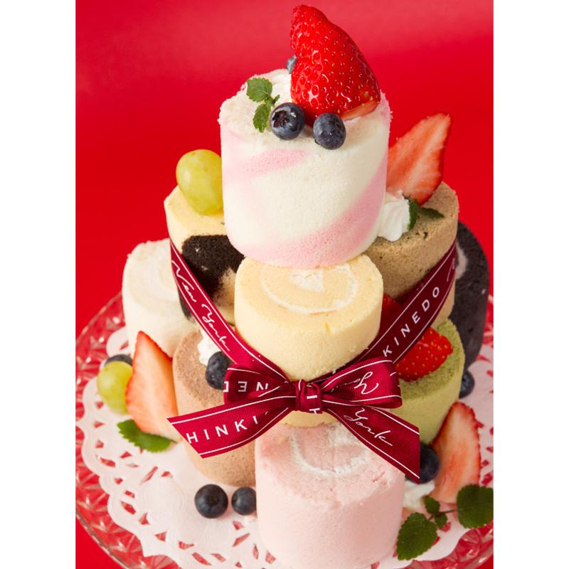 ロールケーキタワー 3