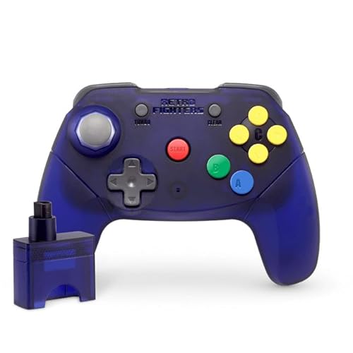 連射機能付き　Nintendo64 コントローラー　青色　アスキーパッド64 アスキーパッド64 -7 中古 動作確認済 ニンテンドウ64 周辺機器/本体