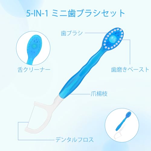 ミニ使い捨て歯ブラシ 5in1 2