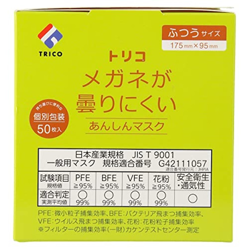 メガネが曇りにくいあんしんマスク 3