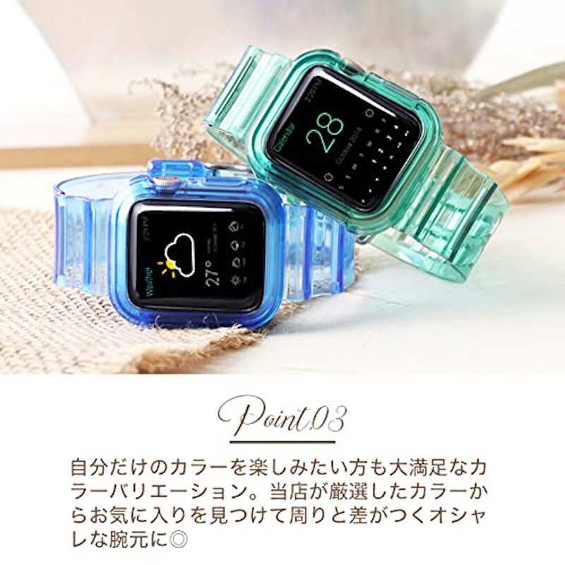 Apple Watch クリアベルト 4
