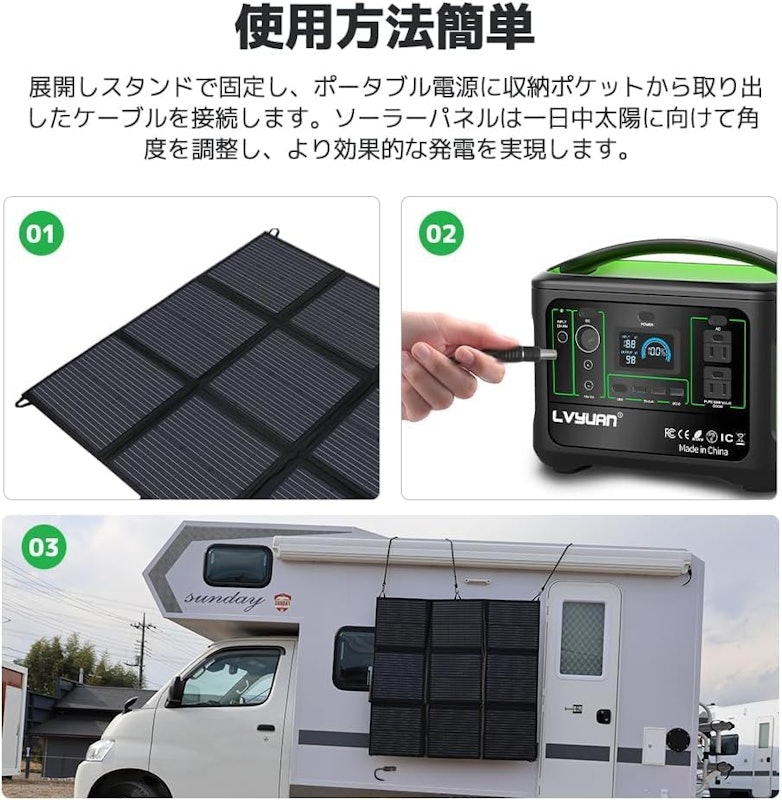 ソーラーチャージャー 200W 5
