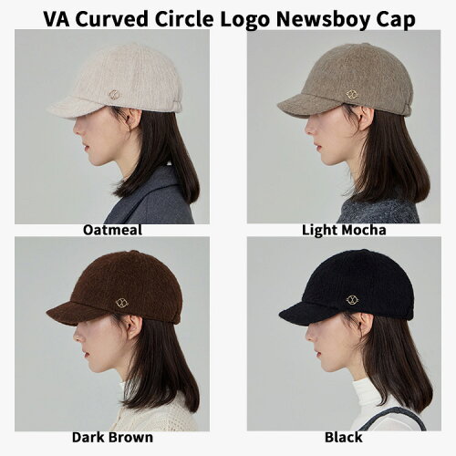 VA Curved Circle Logo Newsboy Cap 2