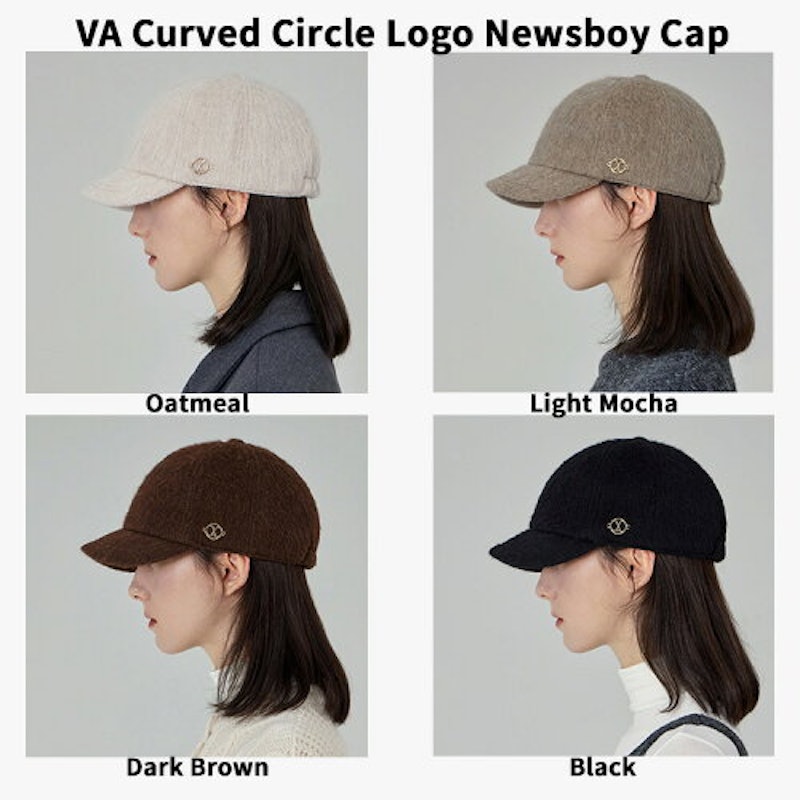 VA Curved Circle Logo Newsboy Cap 2
