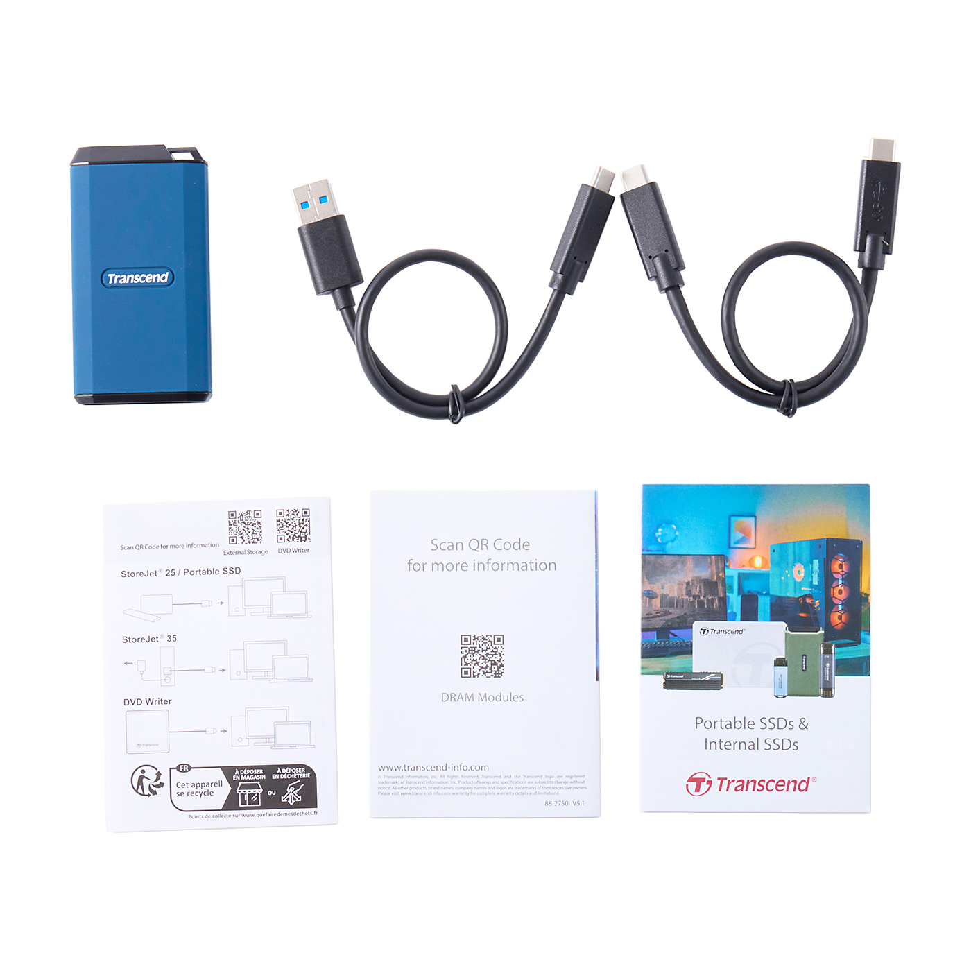 トランセンドジャパン ポータブルSSD ESD410Cを検証レビュー！外付け