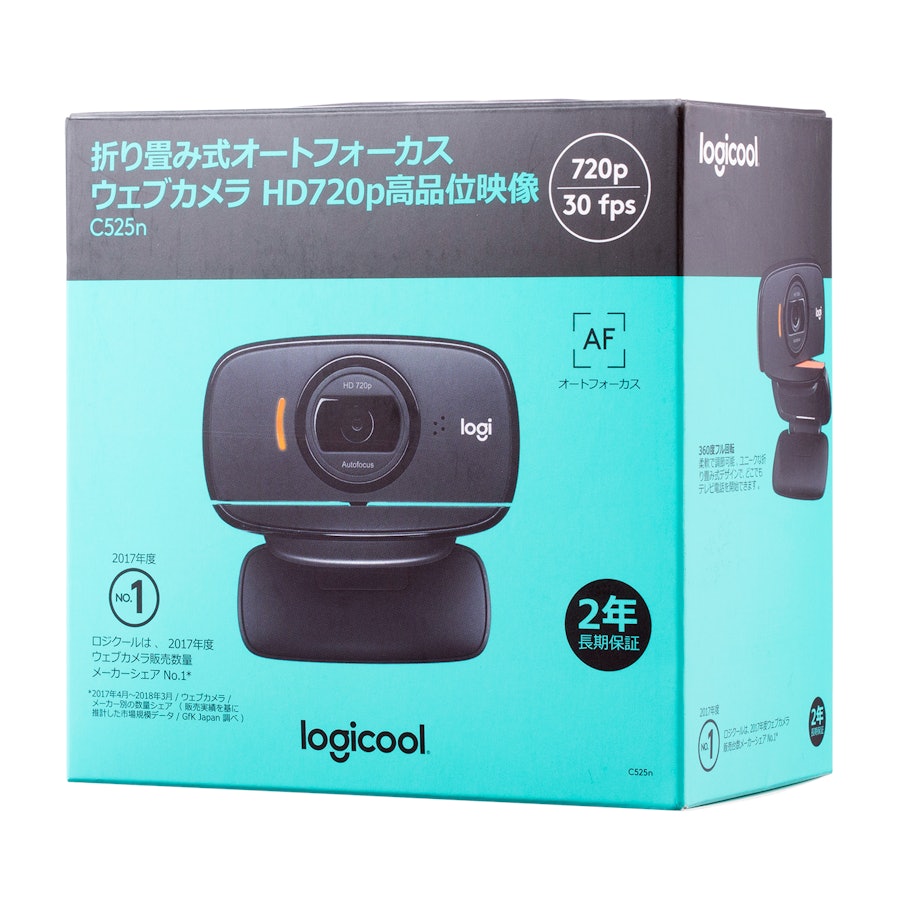 オートフォーカス視野角ロジクール ウェブカメラ C525n HD 720P - PC ...