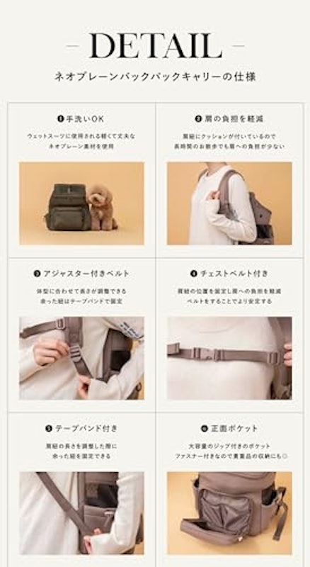 ネオプレーンバックパックキャリー 4