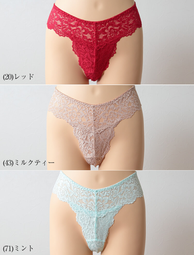 総レース Tバックショーツ 5