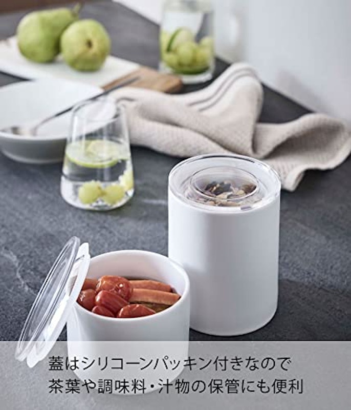 中身が見える陶器キャニスター 3