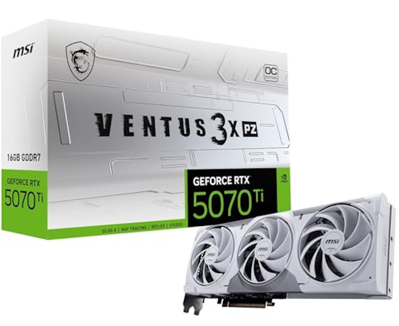 GeForce RTX 5070 Ti 16G VENTUS 3X PZ OC 1