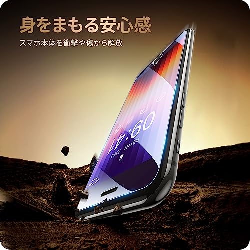 ブルーライトカット iPhone用ガラスフィルム 4