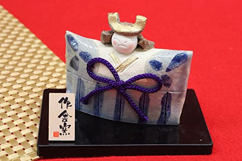 クラフトマンハウス 五月人形 ミニ 染付 たたら武者 2