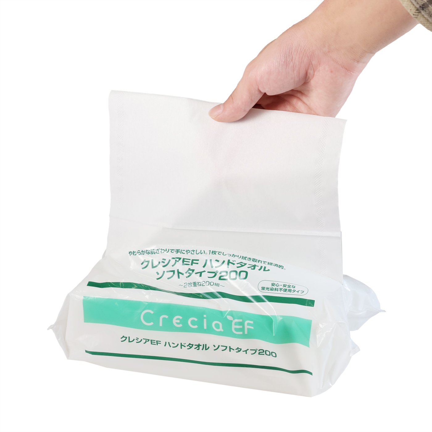 〔訳あり・在庫処分〕クレシア EFハンドタオル ソフト200 30個送料込み クレシア EFハンドタオル ソフト200 30個