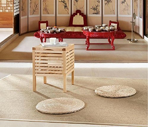 い草素材の円形座布団 5