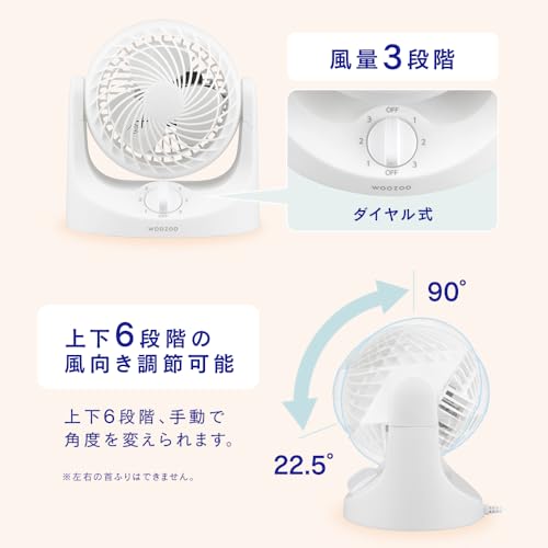 卓上扇 マカロンmini固定式 4