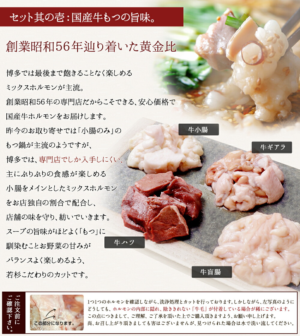 牛もつ鍋セット 5
