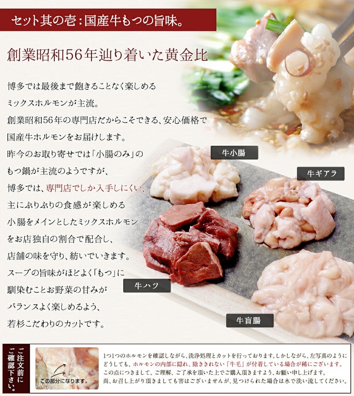 牛もつ鍋セット 5