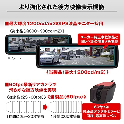 IPS液晶デジタルインナーミラー 3