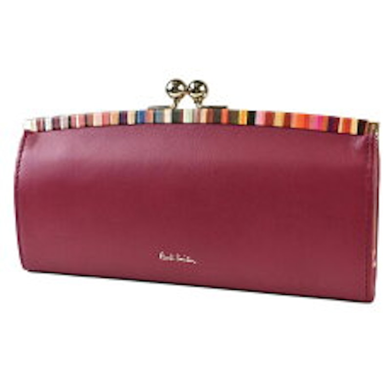 クロスオーバストライプトリム 長財布