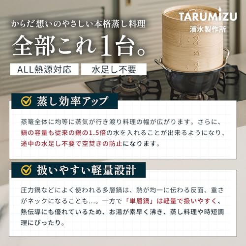 竹せいろ 蒸篭専用鍋セット 8
