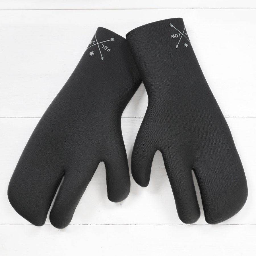 LEVEL ミトングローブ 10 XXL ブラック/ブルー サーフグローブの