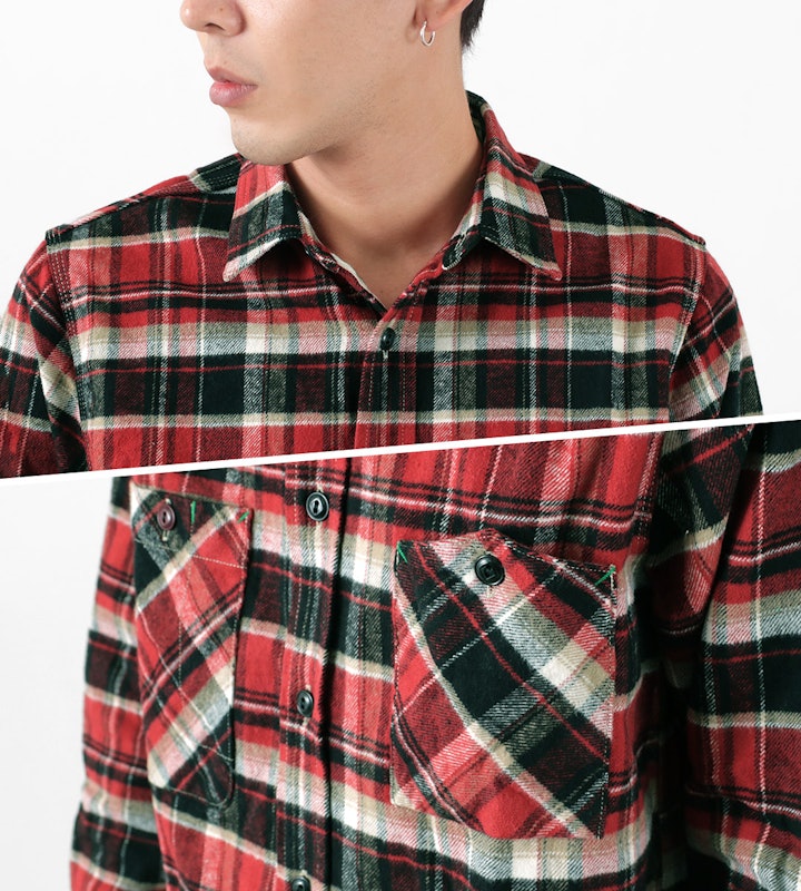 HEAVY NEL WORK SHIRT 5