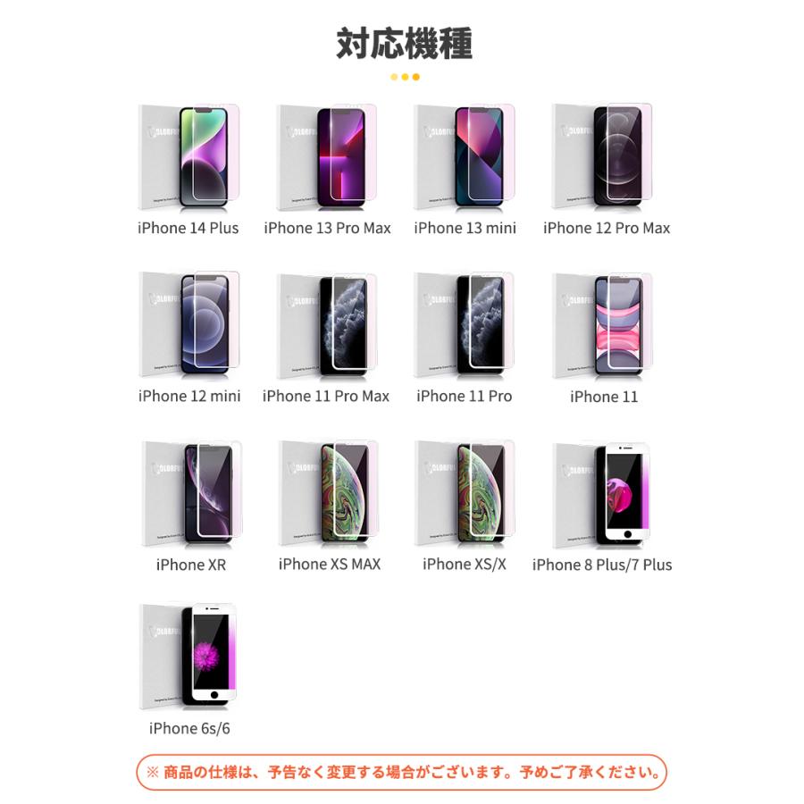 ブルーライトカット iPhone 保護フィルム 4