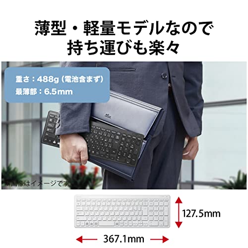 無線超薄型コンパクトキーボード 4