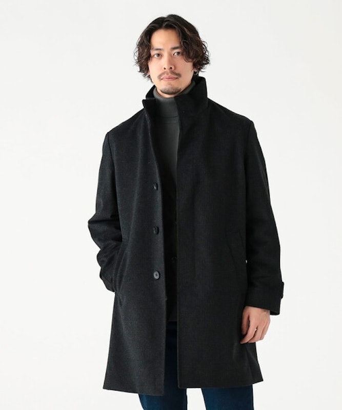 防風 タスマニアウール スタンドカラーコート 25FW 1