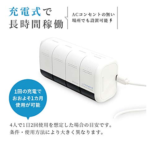 ULTRAWAVE 歯ブラシ除菌ホルダー 4本タイプ 5