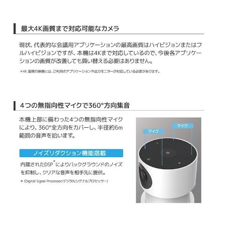 スマートミーティングカメラ&スピーカー 4