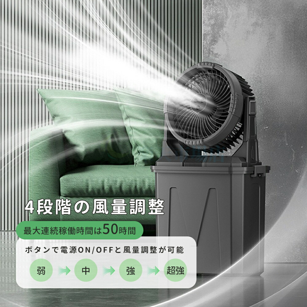 噴霧アウトドア扇風機 3