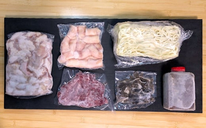 和牛センマイ刺 もつ鍋セット 2